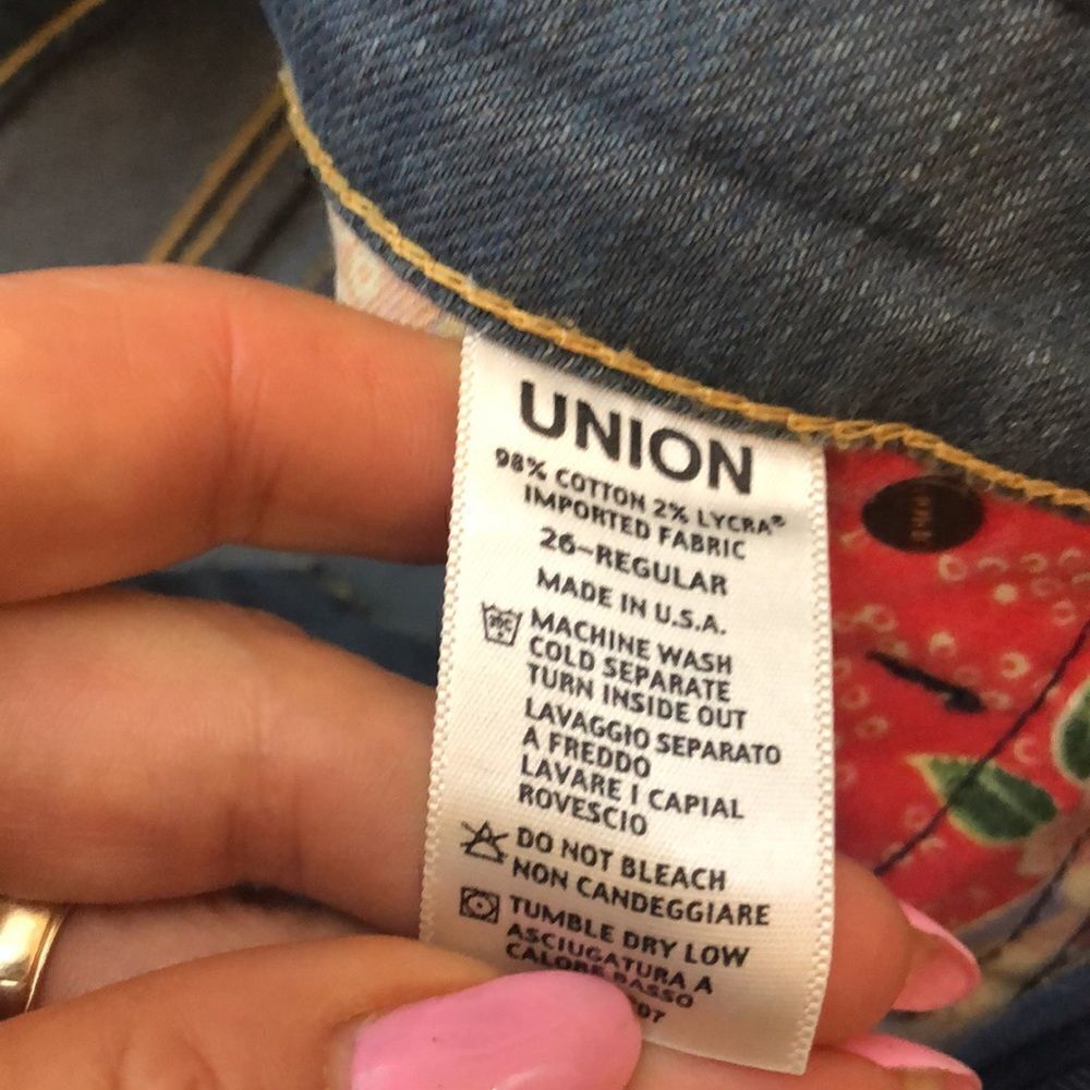 Union denim jean pants low rise - Picture 4 of 6